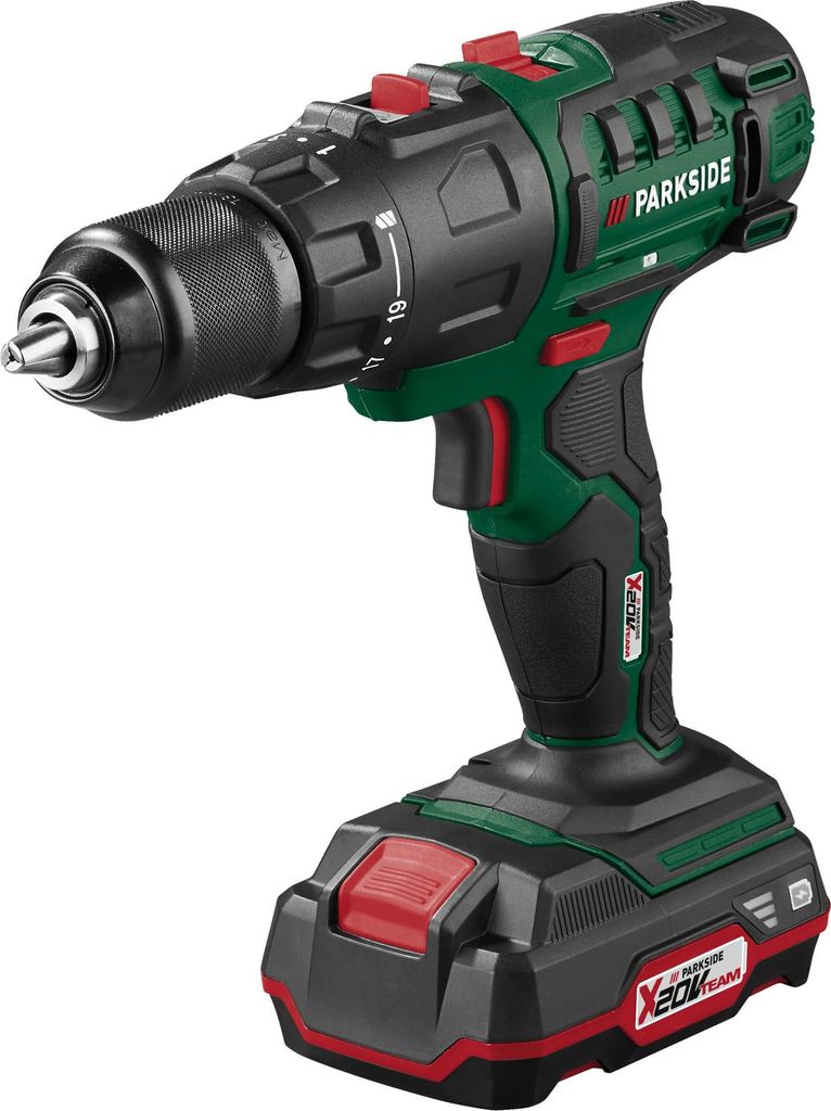 Parkside Kombigerät Akku 3in1 Starterset 20V PKGA 20-Li C2 mit Akku&Ladegerät
