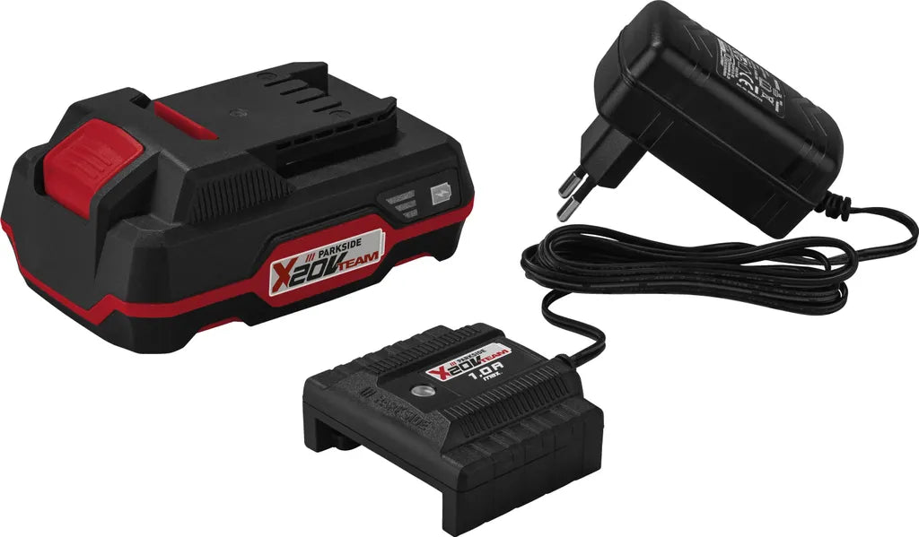 Parkside Kombigerät Akku 3in1 Starterset 20V PKGA 20-Li C2 mit Akku&Ladegerät