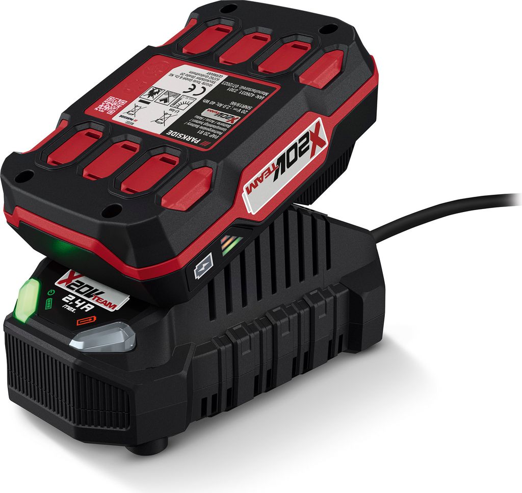 PARKSIDE® 20 V Akku 2 Ah »PAP 20 B1« und Ladegerät 2,4 A »PLG 20 C1«