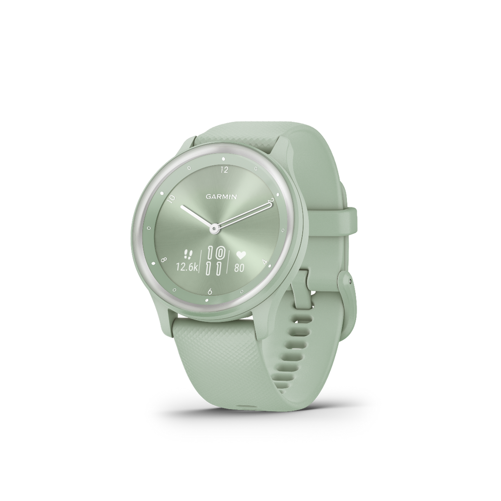 Garmin Vivomove Sport Cool Mint with Silver Accents (010-02566-03)