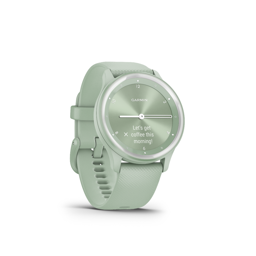Garmin Vivomove Sport Cool Mint with Silver Accents (010-02566-03)